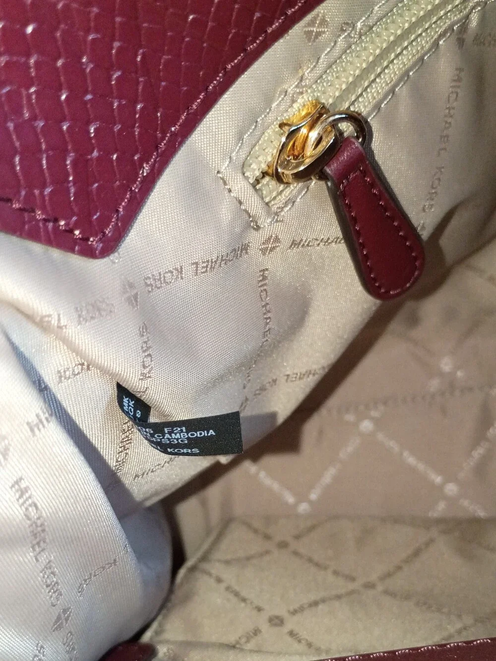 Michael kors Penelope signature logo satchel tote leather